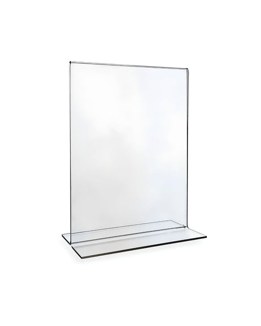 A6 T Tipi Dikey Masaüstü Şeffaf Pleksi Föylük (10 Adet)