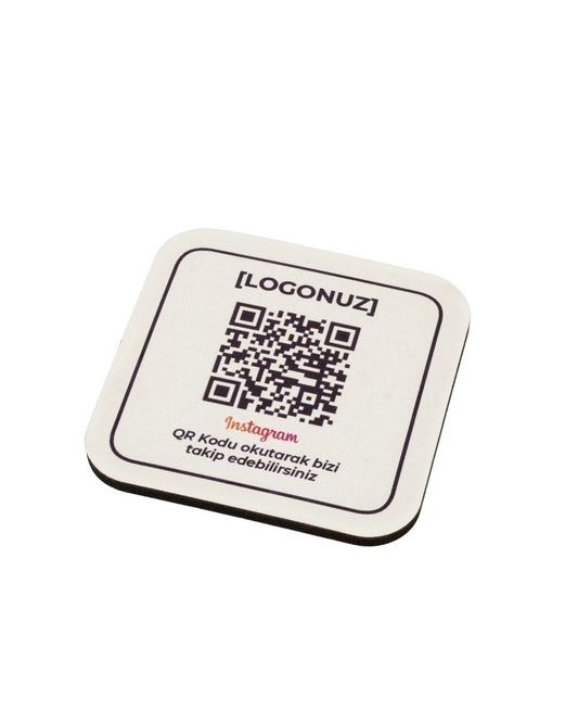 QR Bardak Altlığı (5 Adet)