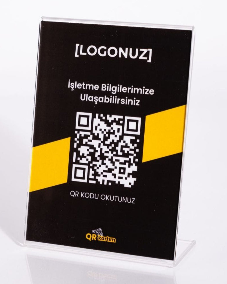 İşletme QR Kart (Standlı)