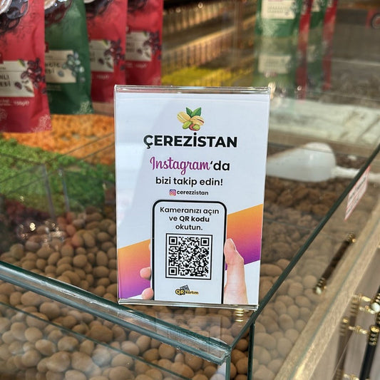 Instagram Takip QR Kart (Standlı)