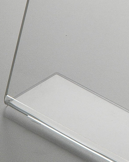 A6 L Tipi Dikey Masaüstü Şeffaf Pleksi Föylük (10 Adet)