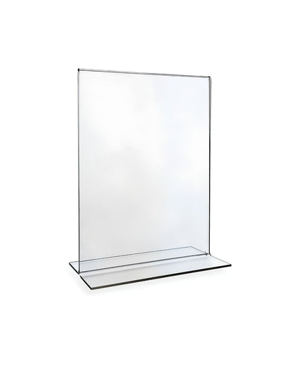 A6 T Tipi Dikey Masaüstü Şeffaf Pleksi Föylük (10 Adet)