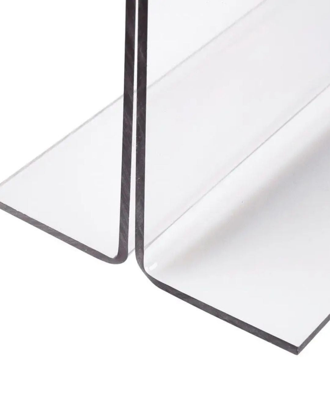 A6 T Tipi Dikey Masaüstü Şeffaf Pleksi Föylük (10 Adet)