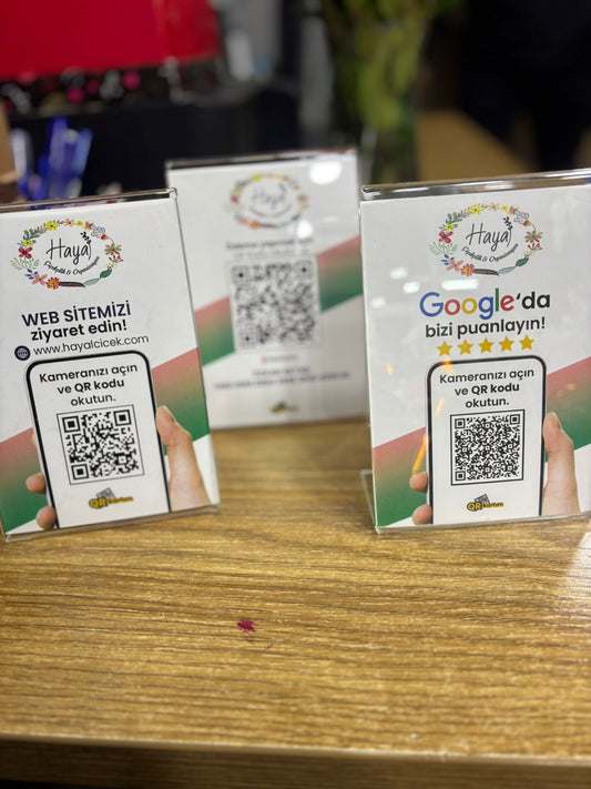 WhatsApp QR Kart (Standlı)